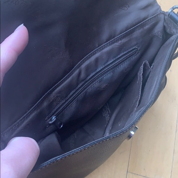 FOSSIL Brown Leather Shoulder Purse - Picture 12 of 14